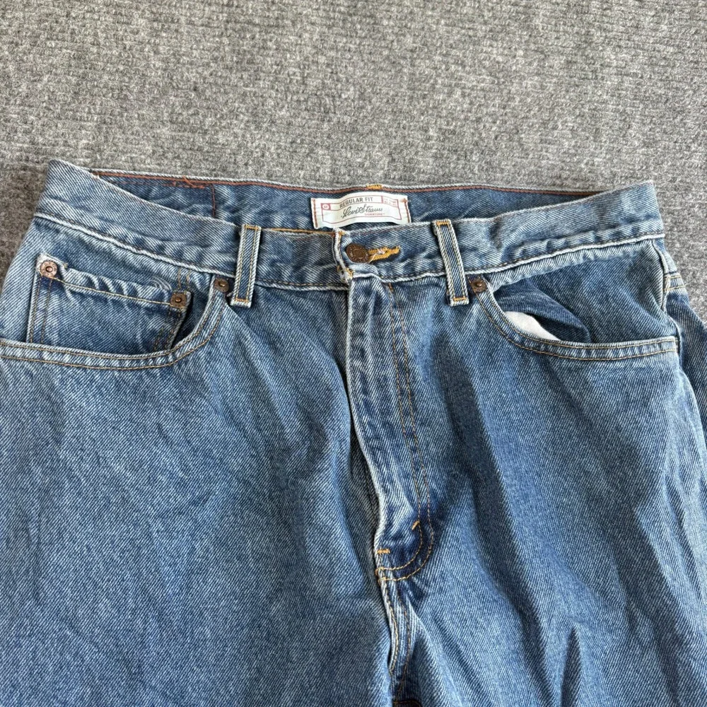 Levi Strauss Signature Mens Regular Fit Straight Leg Blue Jeans W34 L34
